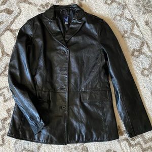 Gap 100% Leather Jacket Women’s Vintage Size Medium